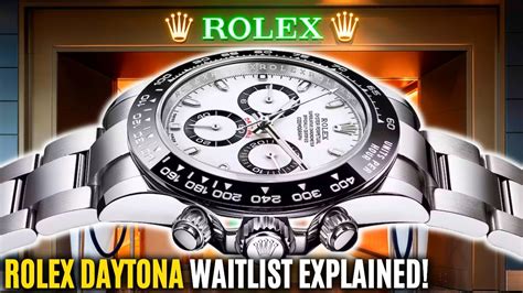 who will take waiting list for rolex daytona|rolex daytona waitlist.